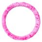 Preview: Xkeribom Lenkradbezug 37-38cm Lenkradschoner Lenkradschutz Plüsch Rosa Pink